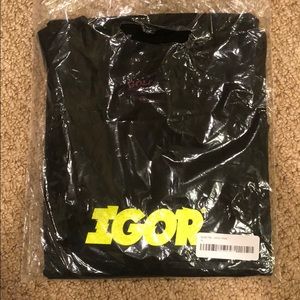 GOLF WANG- black and bean green IGOR tee